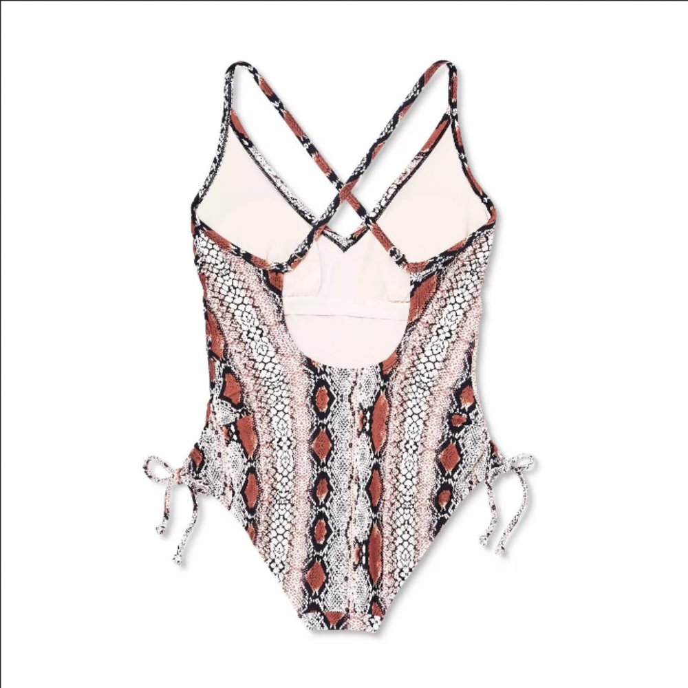 KONA SOL Medium Coverage One Piece Animal Print Swimsuit NEW WITH TAG! - Picture 4 of 7